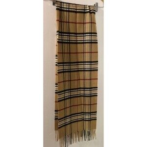 V. FRAAS Plaid Scarf 11”X 62” 100% Acrylic Made In Germany. Gorgeous Feel.